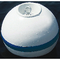 Taylor Sur-Moor Shackle Buoy - White With Blue Reflective Striping 46818